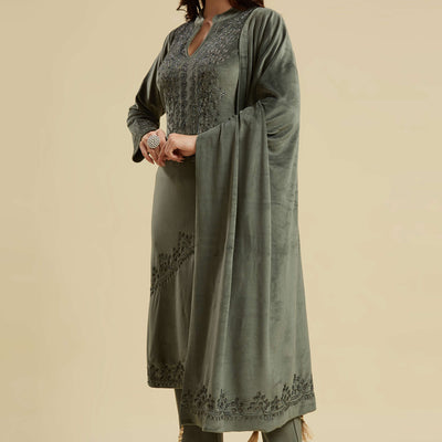 grey-embroidered-velvet-straight-salwar-suit