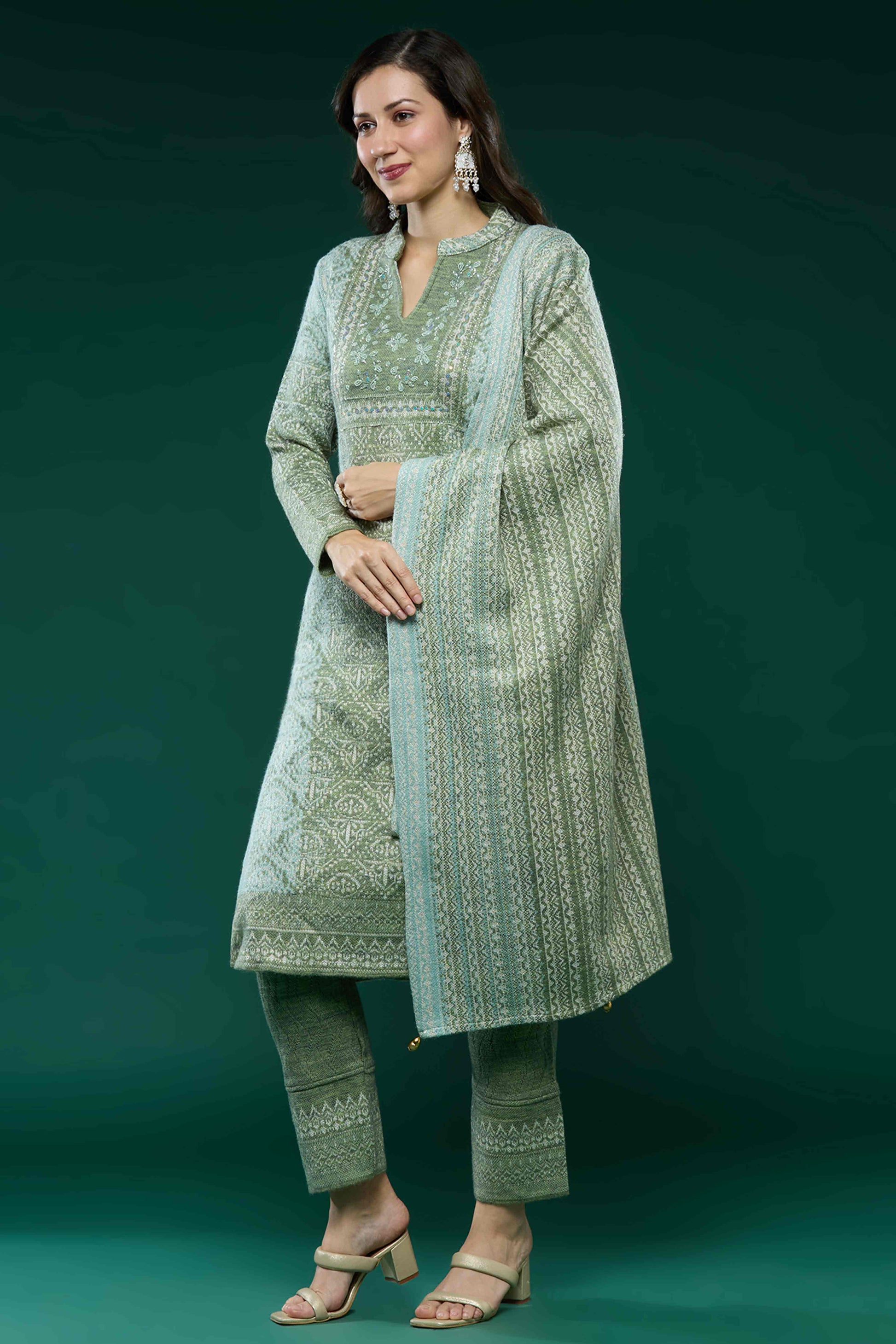 green-embroidered-woolen-straight-salwar-suit-1