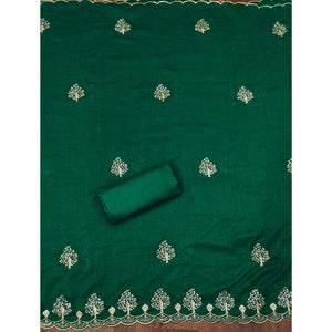 green-sequins-embroidered-vichitra-silk-dress-material-2