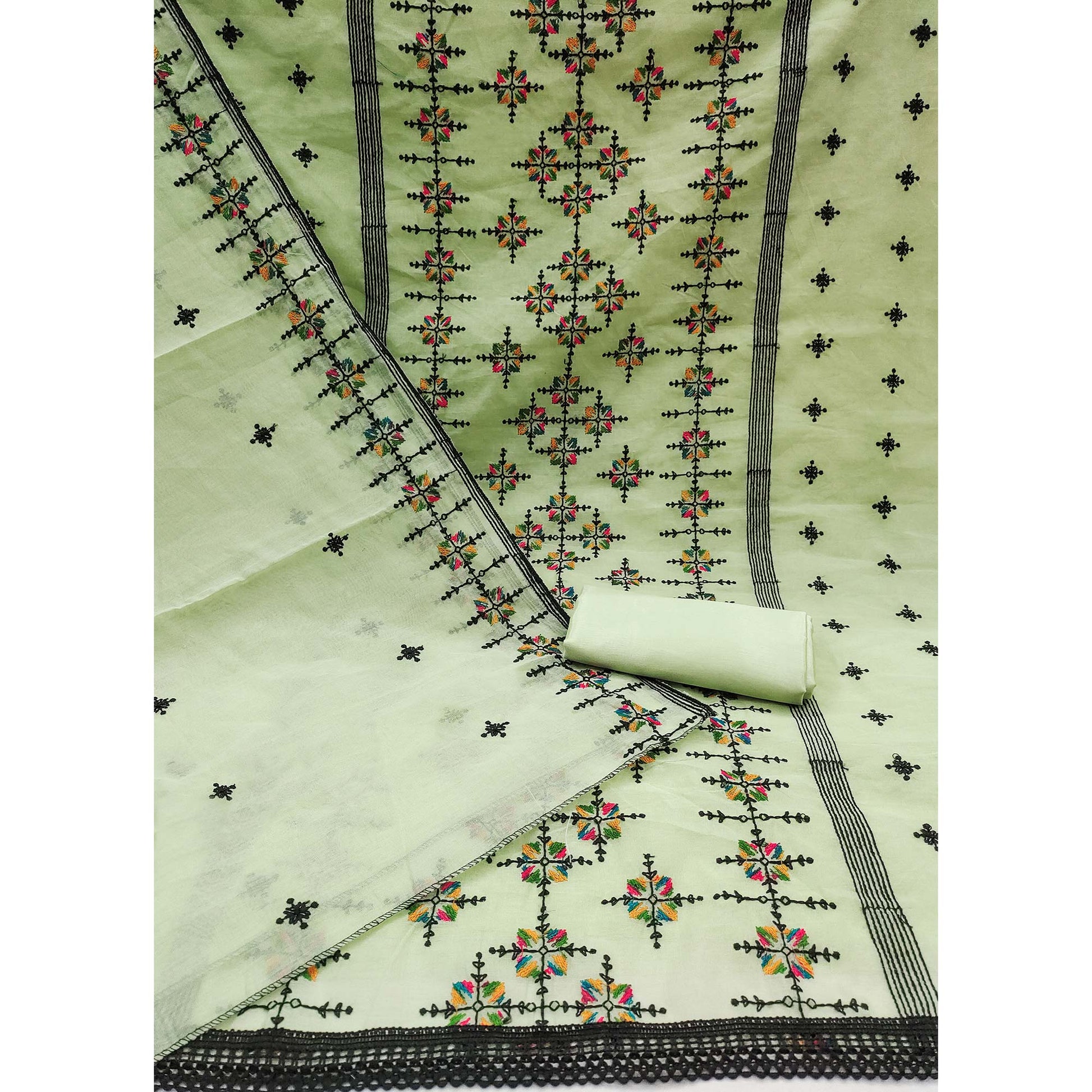 green-embroidered-chanderi-cotton-dress-material
