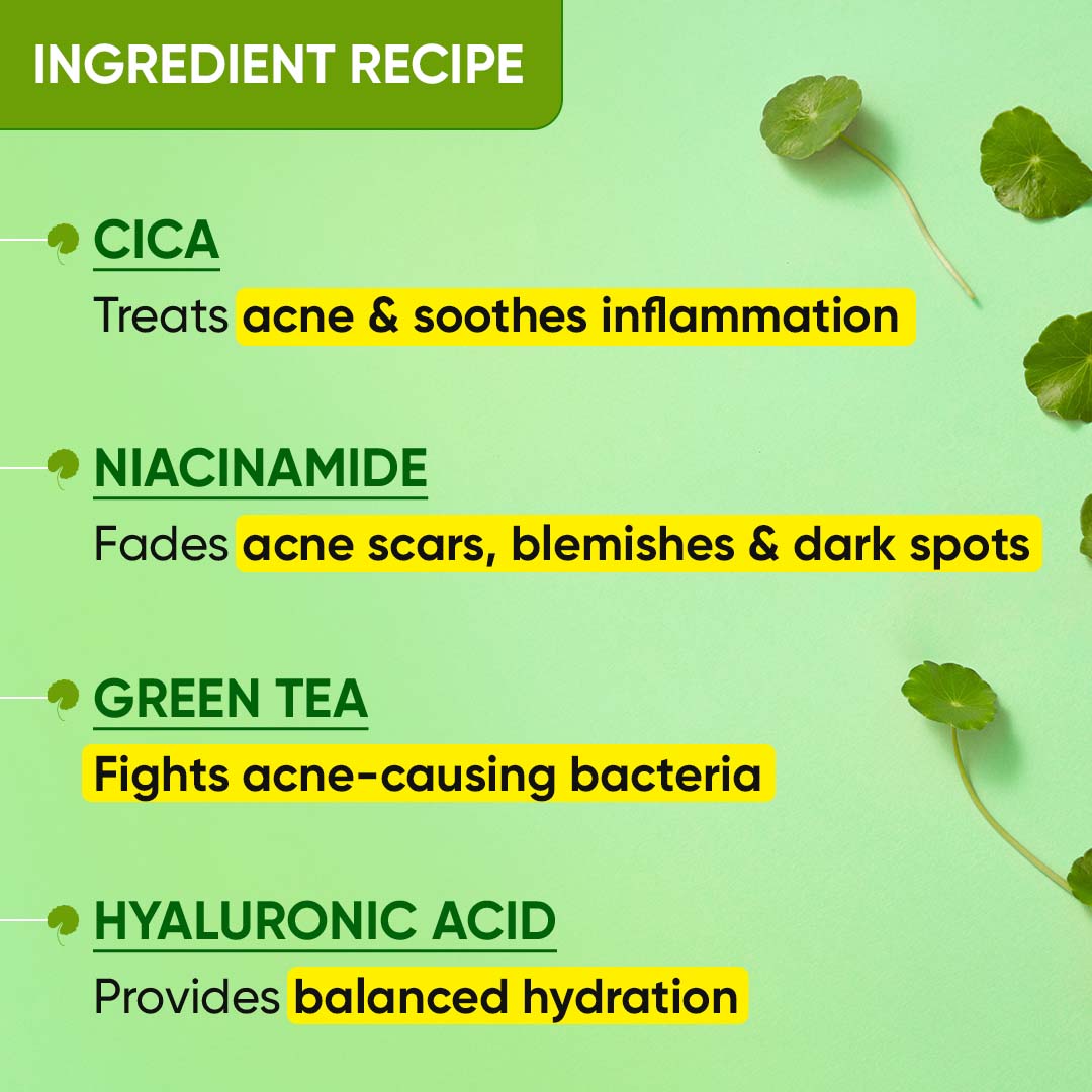 Cica & Niacinamide Night Gel for Oily & Acne Prone Skin