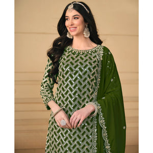 green-sequins-embroidered-georgette-semi-stitched-sharara-suit-3