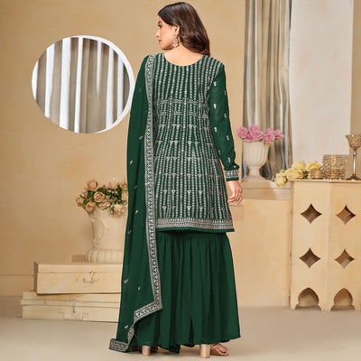 green-floral-sequins-embroidered-georgette-semi-stitched-sharara-suit