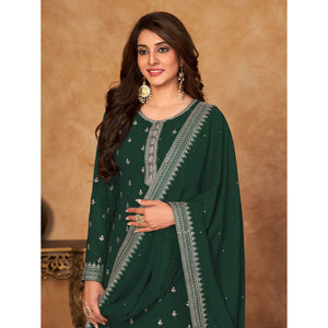 green-floral-embroidered-georgette-semi-stitched-suit-7