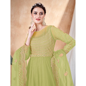 green-floral-embroidered-net-semi-stitched-anarkali-suit