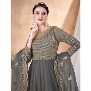 grey-floral-embroidered-net-semi-stitched-anarkali-suit