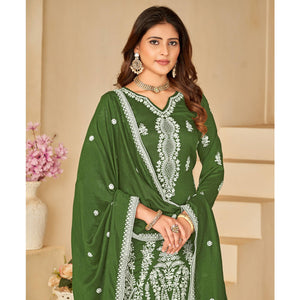 green-floral-embroidered-art-silk-semi-stitched-palazzo-suit