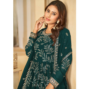 green-sequins-embroidered-georgette-anarkali-style-semi-stitched-gown