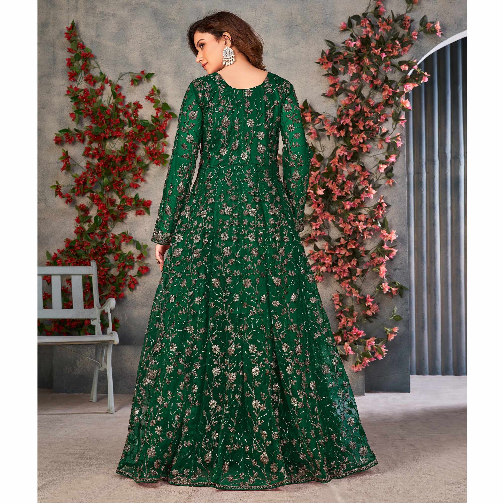 green-embroidered-net-semi-stitched-anarkali-style-suit