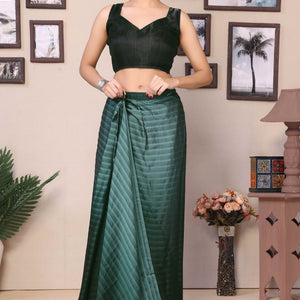 green-striped-printed-georgette-satin-patta-ready-to-wear-saree