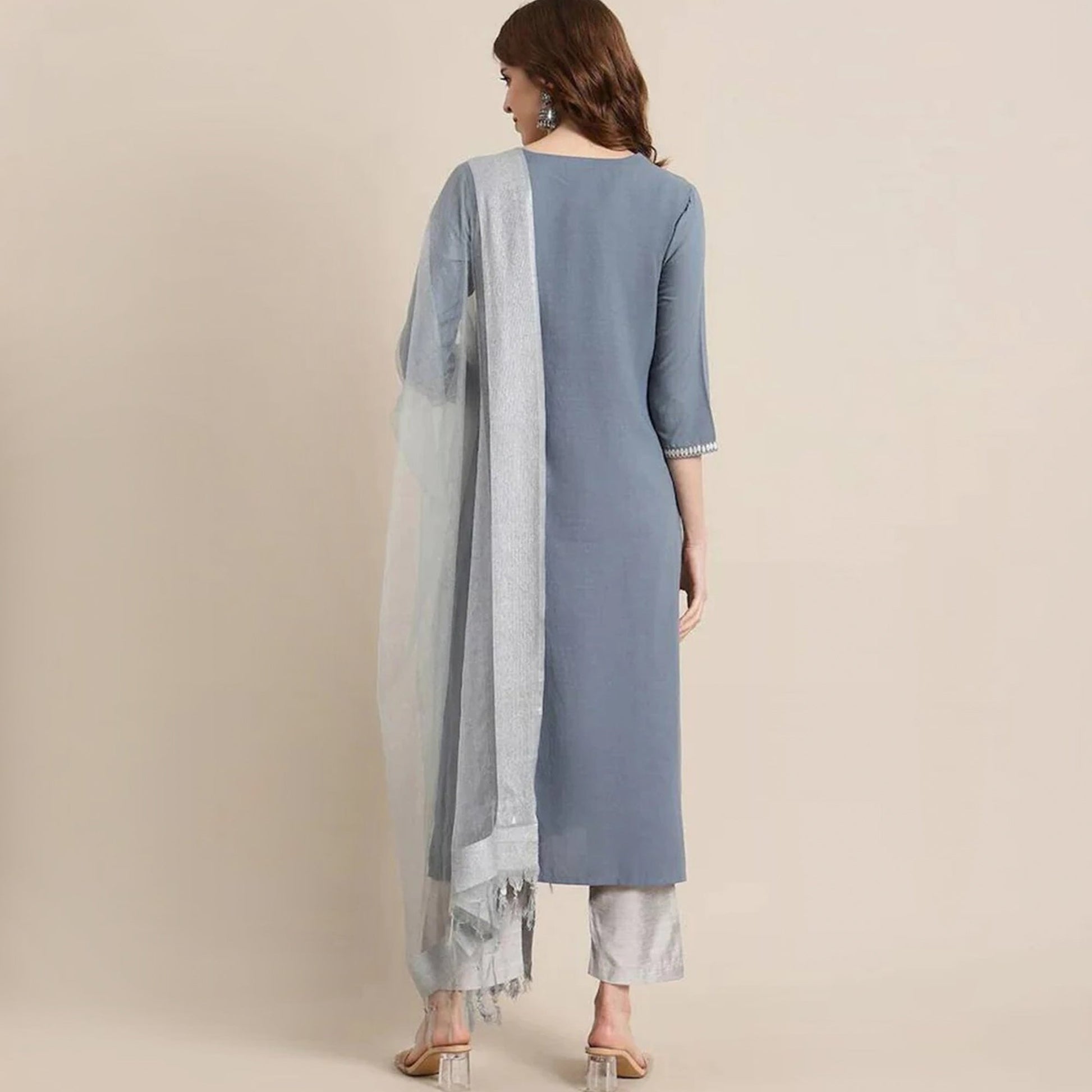 grey-embroidered-rayon-kurti-set-1