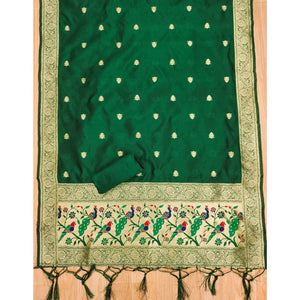 green-floral-zari-woven-banarasi-silk-dress-material-11