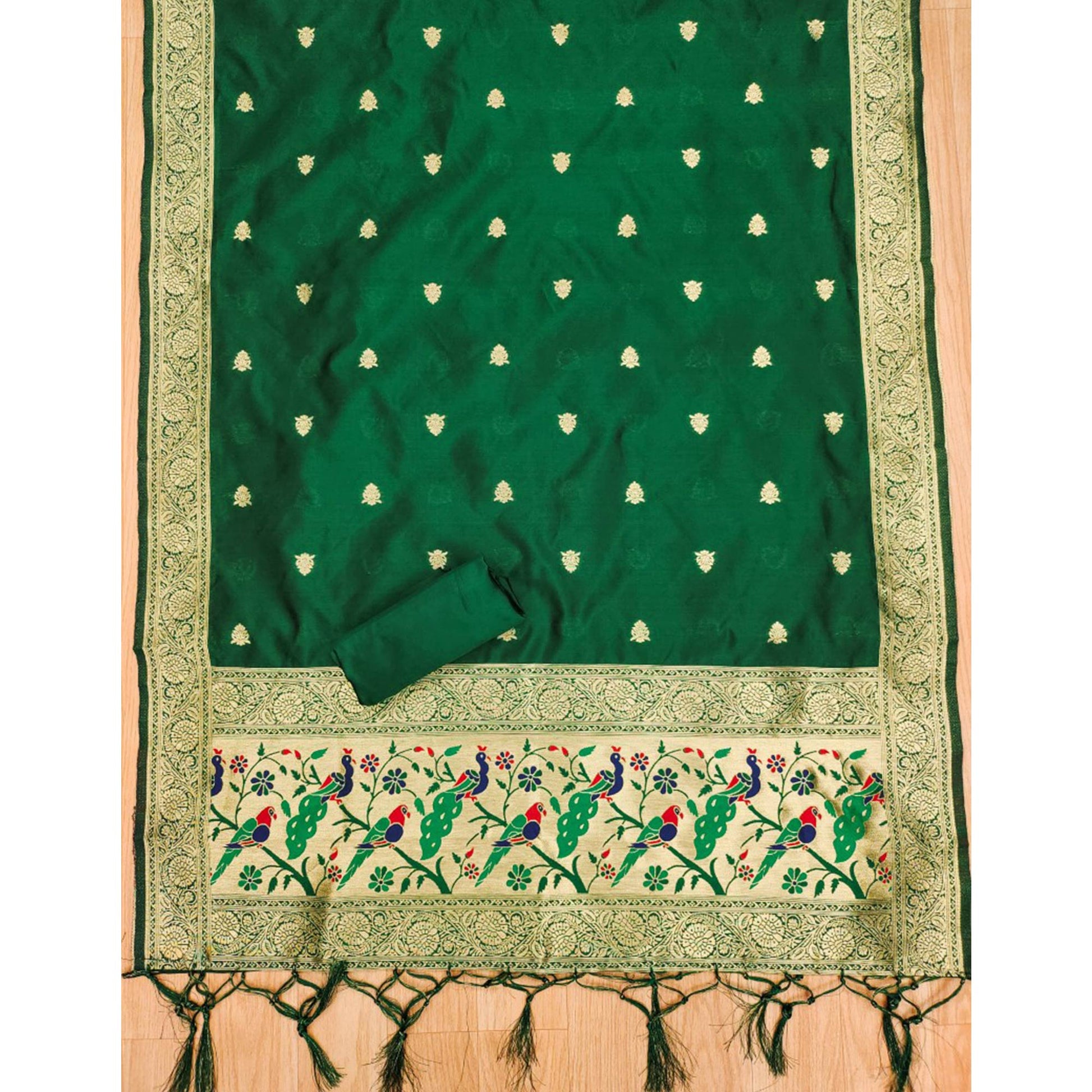green-floral-zari-woven-banarasi-silk-dress-material-11