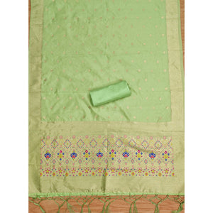 green-zari-weaving-soft-banarasi-silk-dress-material
