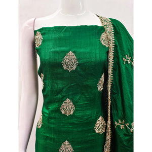 green-floral-embroidered-vichitra-silk-dress-material-6