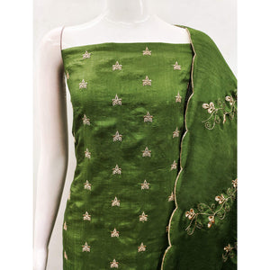 green-embroidered-vichitra-silk-dress-material