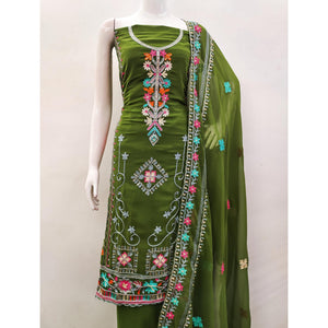 green-floral-sequins-embroidered-georgette-dress-material-3