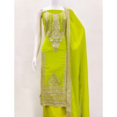 green-floral-sequins-embroidered-georgette-dress-material-6