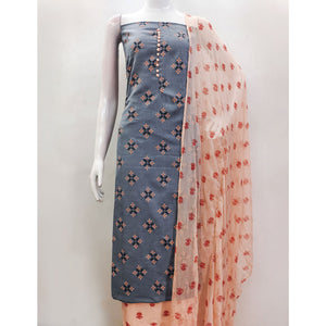 grey-peach-floral-printed-cotton-blend-dress-material