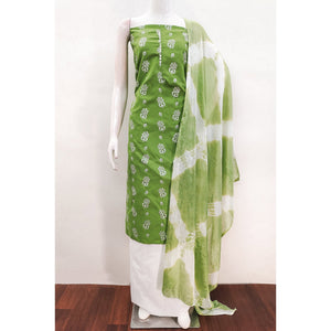 green-foil-floral-printed-cotton-blend-dress-material