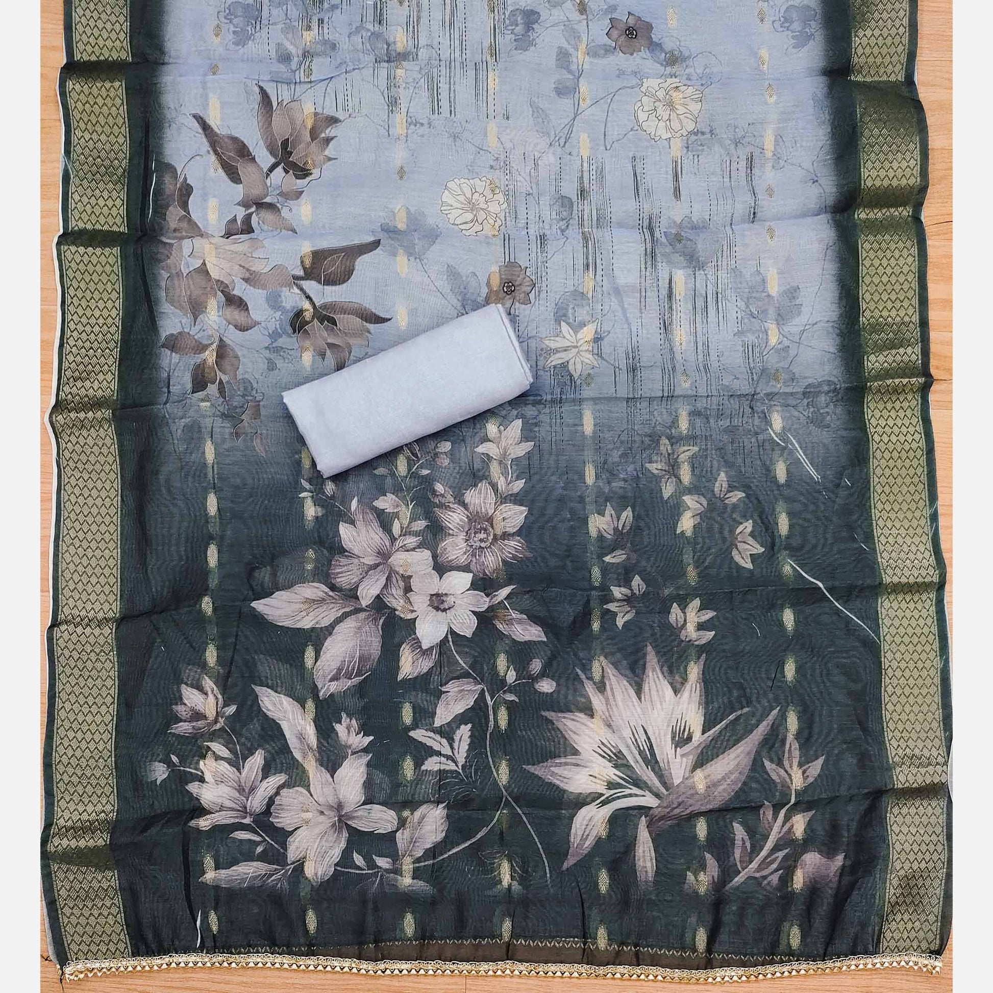 grey-floral-handwork-cotton-silk-dress-material