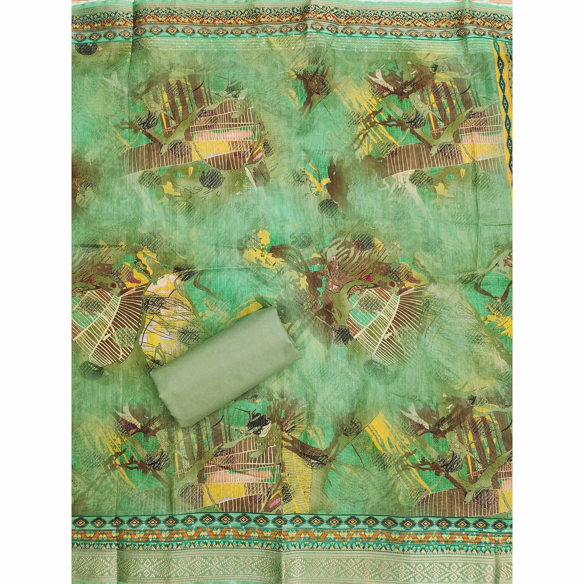 green-floral-foil-printed-with-embroidery-modal-cotton-silk-dress-material
