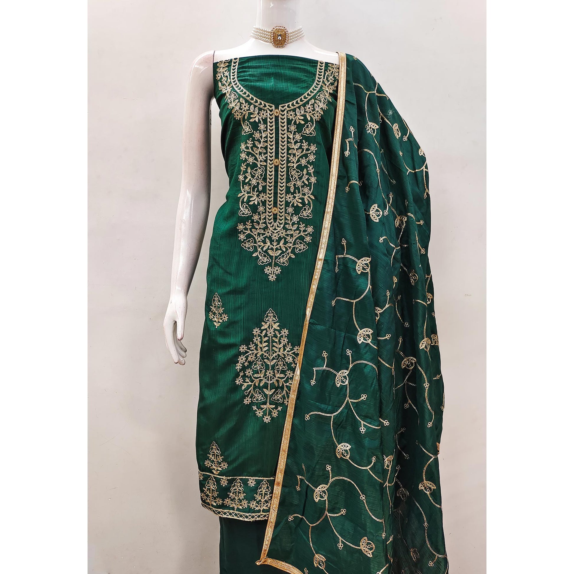 green-floral-embroidered-art-silk-dress-material-7