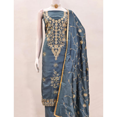 grey-floral-embroidered-art-silk-dress-material-13