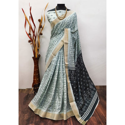 grey-digital-printed-dola-silk-saree-with-jacquard-zari-board