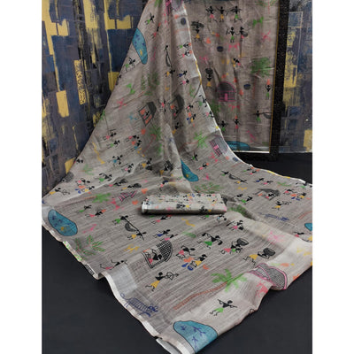grey-digital-printed-linen-saree-6