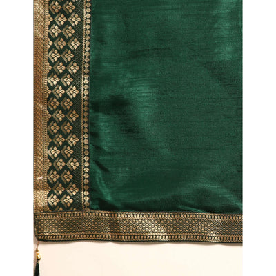 green-solid-vichitra-silk-saree-with-zari-border