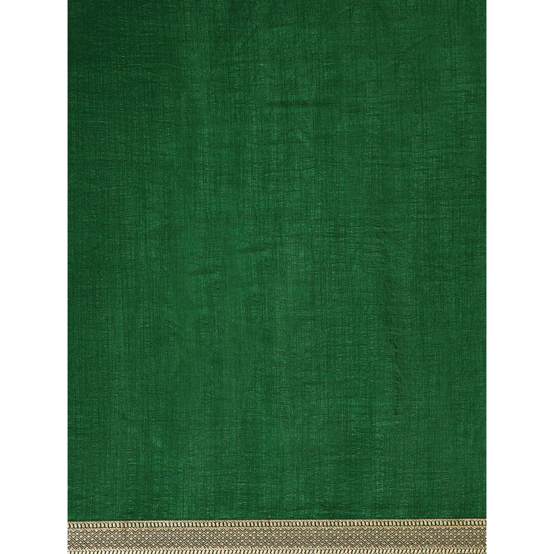 green-solid-vichitra-silk-saree-with-fancy-zari-border