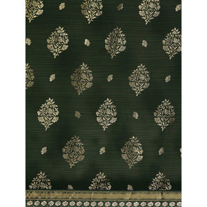 green-floral-foil-printed-chiffon-saree-with-tassels