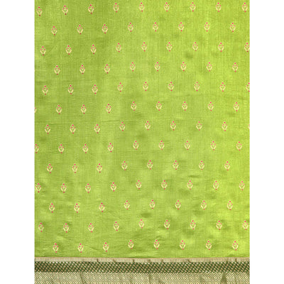 green-floral-printed-vichitra-silk-saree-with-tassels