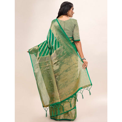 green-woven-organza-saree-with-tassels-20