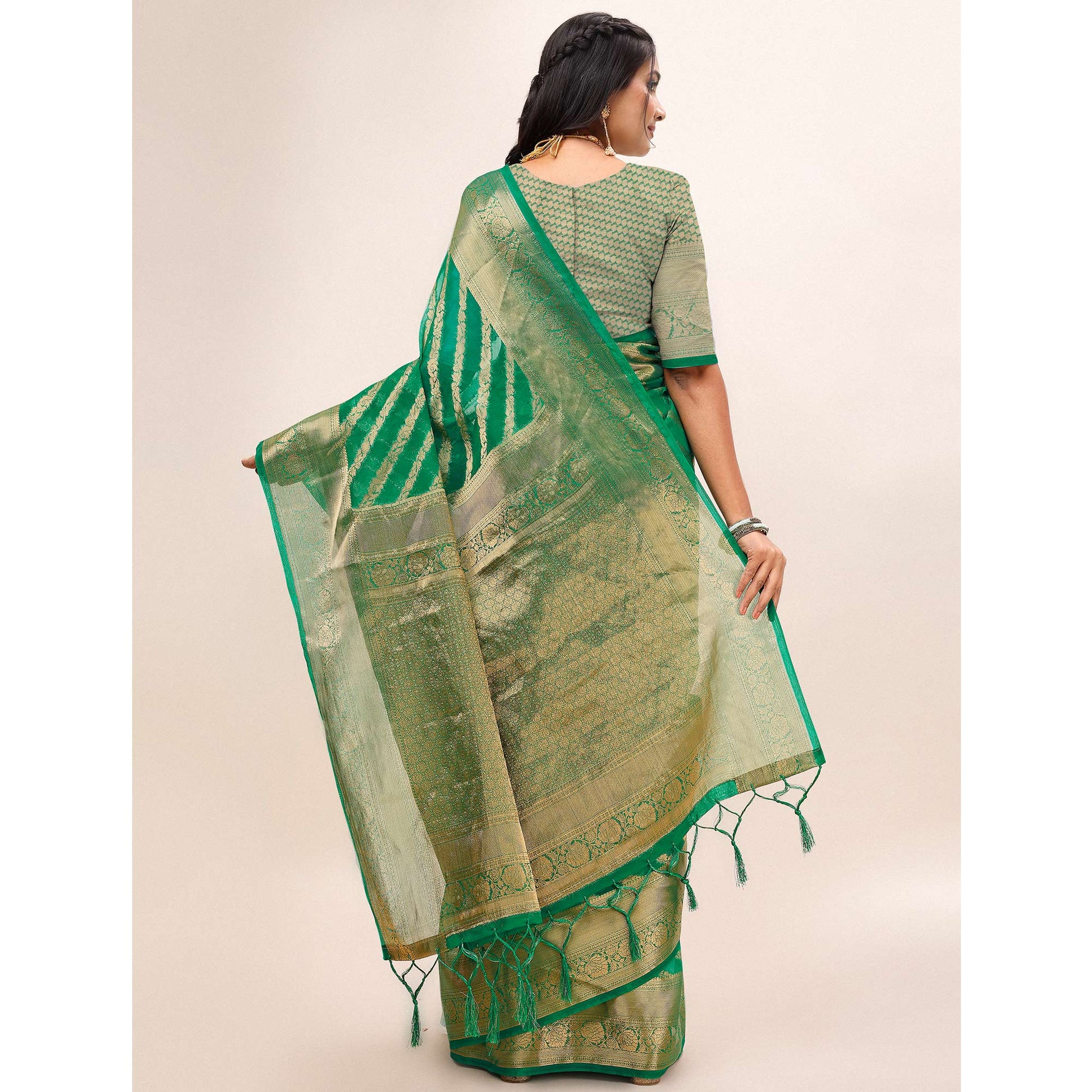 green-woven-organza-saree-with-tassels-20