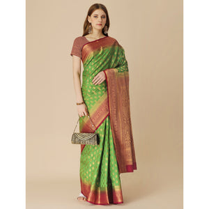 green-woven-dola-silk-saree