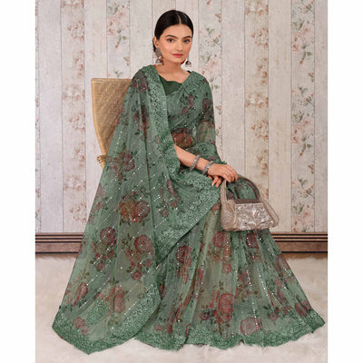 green-floral-digital-printed-lycra-saree-wirh-embroidered-border