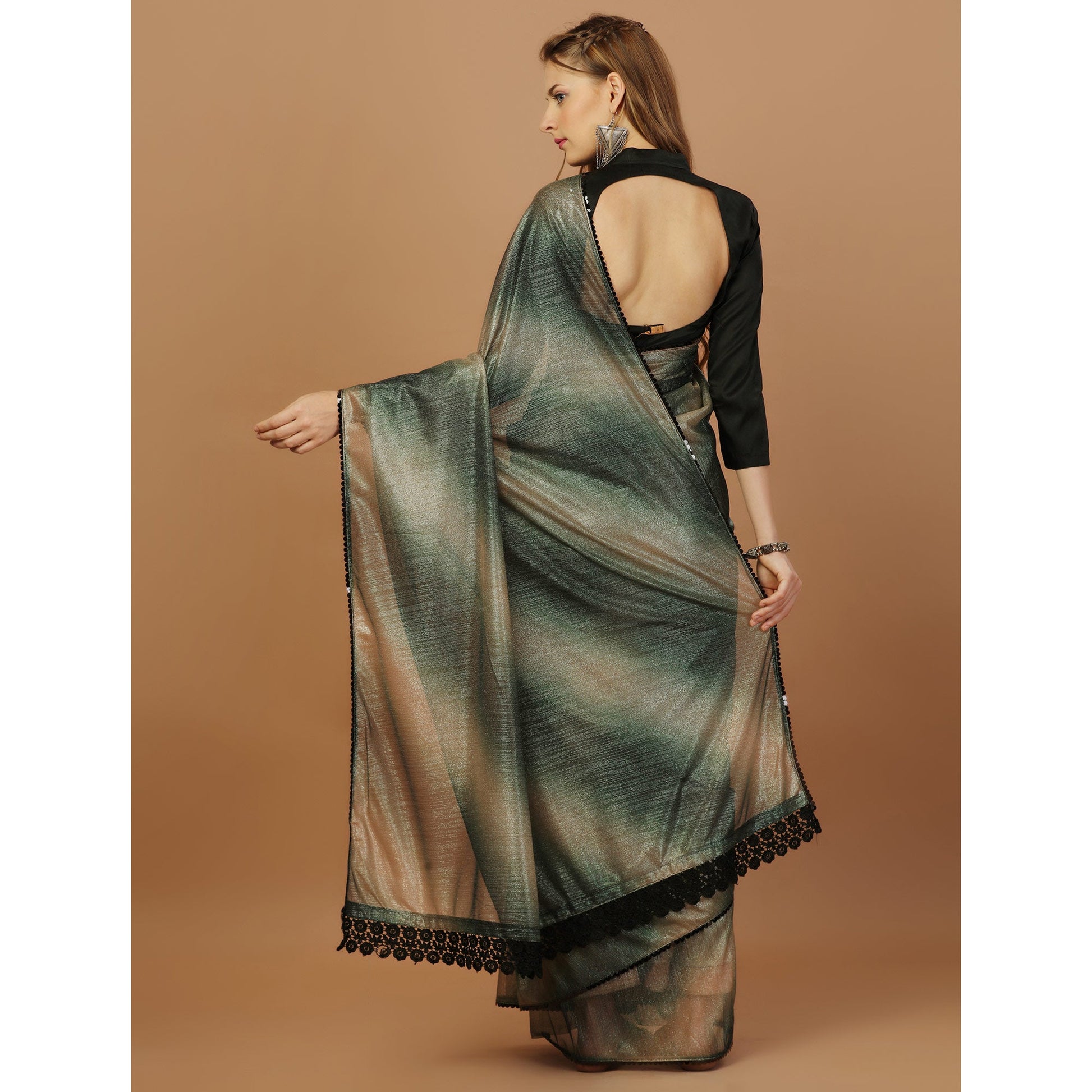 green-digital-printed-lycra-saree-with-lace-border