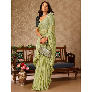 green-tikki-work-lycra-ready-to-wear-ruffle-saree