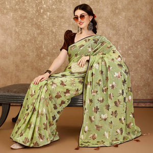 green-foil-printed-lycra-ready-to-wear-saree
