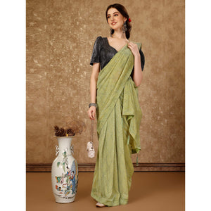 green-tikali-work-lycra-saree-with-tassels-1