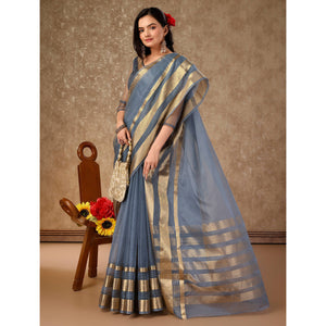 grey-floral-zari-woven-organza-saree