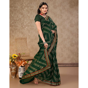 green-foil-printed-chiffon-saree-with-lace-border-5