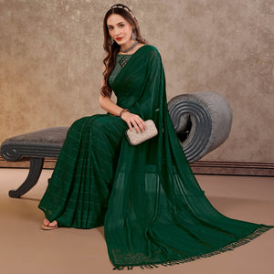 green-swarovski-work-chiffon-saree-with-tassels