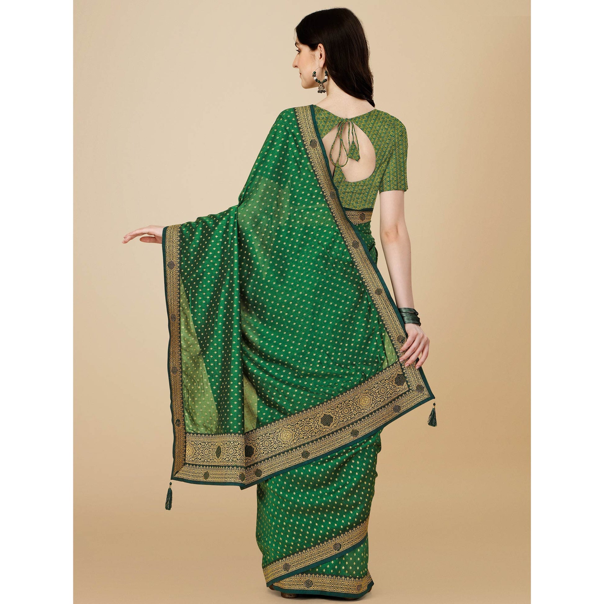 green-foil-printed-with-swarovski-vichitra-silk-saree