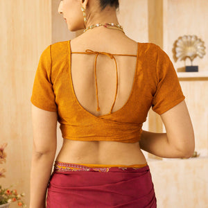 Maroon Floral Printed Crepe Silk Saree