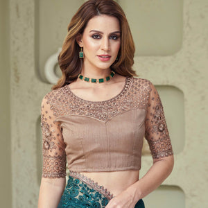 green-sequins-embroidered-georgette-saree-6