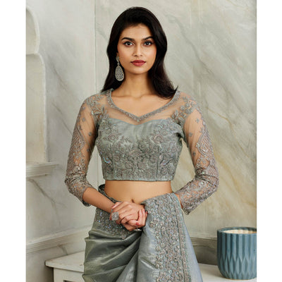 grey-floral-sequins-embroidered-pure-silk-saree