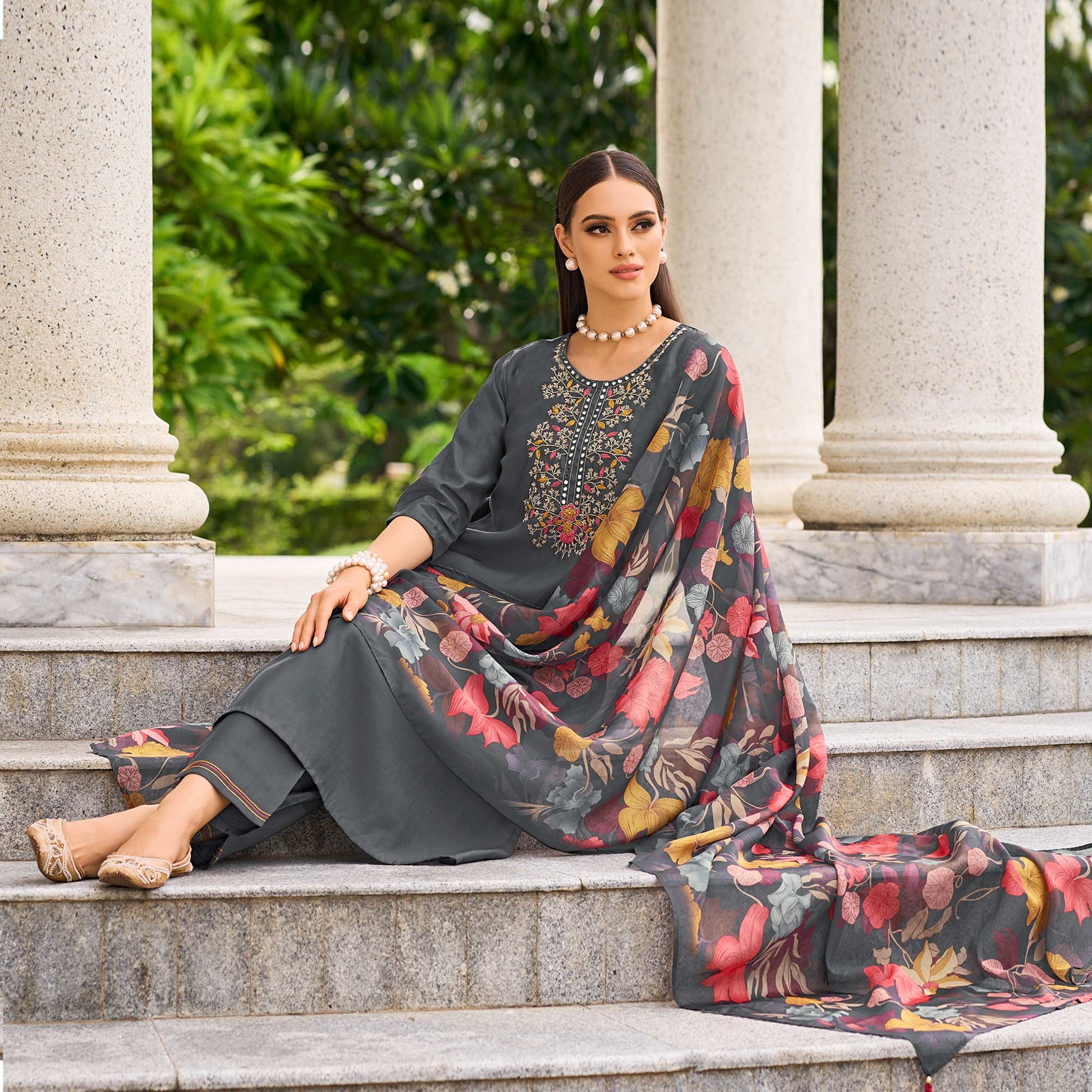 grey-floral-embroidered-chanderi-silk-suit